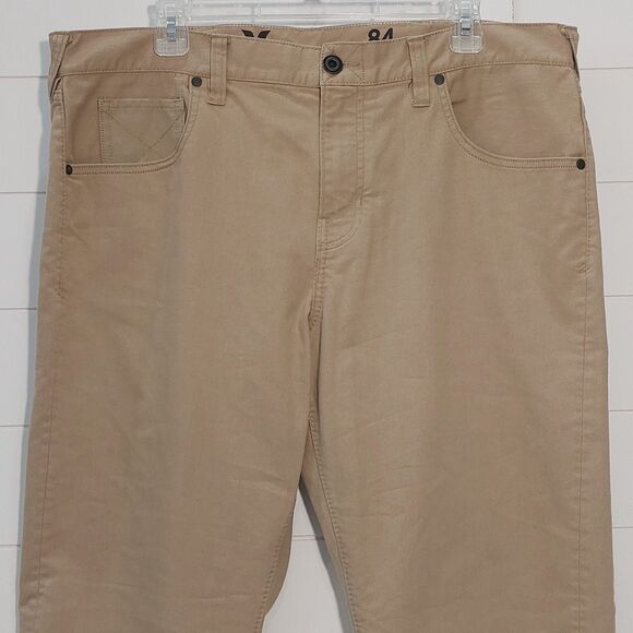 Hurley Nike Dri-Fit Men's 38x30 84 Slim Fit Pants Tan Twill Breathable Stretch - Picture 3 of 14